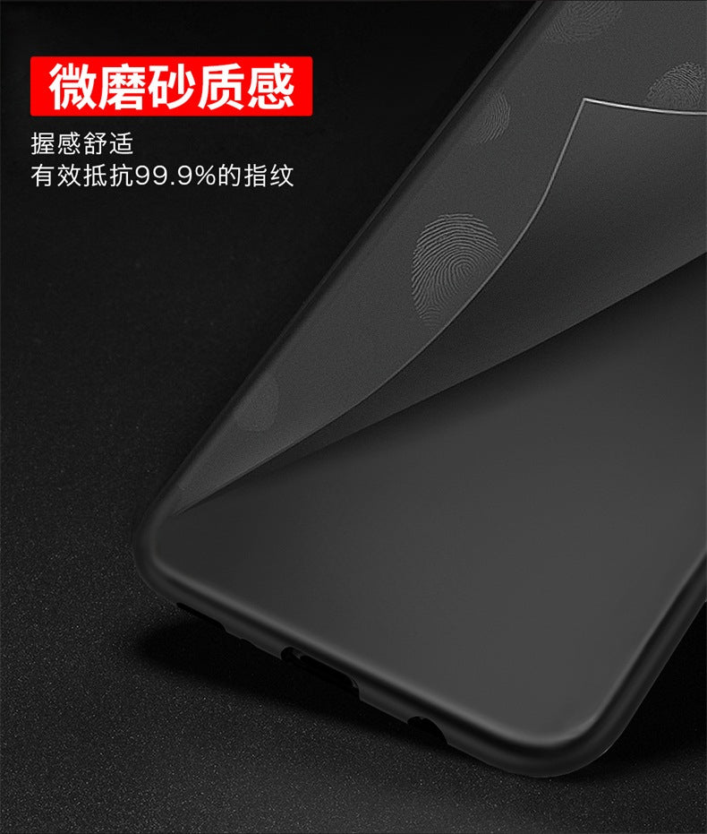 Samsung Galaxy S8 Soft Silicone 0.3mm Slim Matte TPU Shockproof Slim Back Cover Case For Samsung s8 (Black)