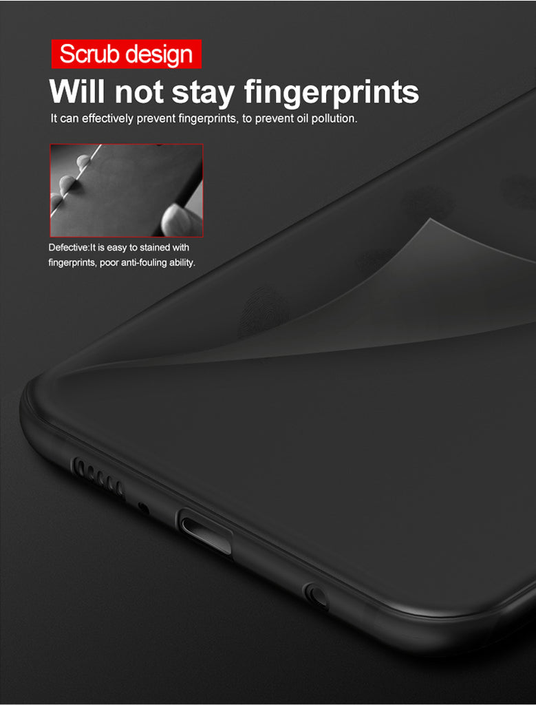 Samsung Galaxy S8 Plus Soft Silicone 0.3mm Slim Matte TPU Shockproof Slim Back Cover Case For Samsung Galaxy S8 Plus (Black)