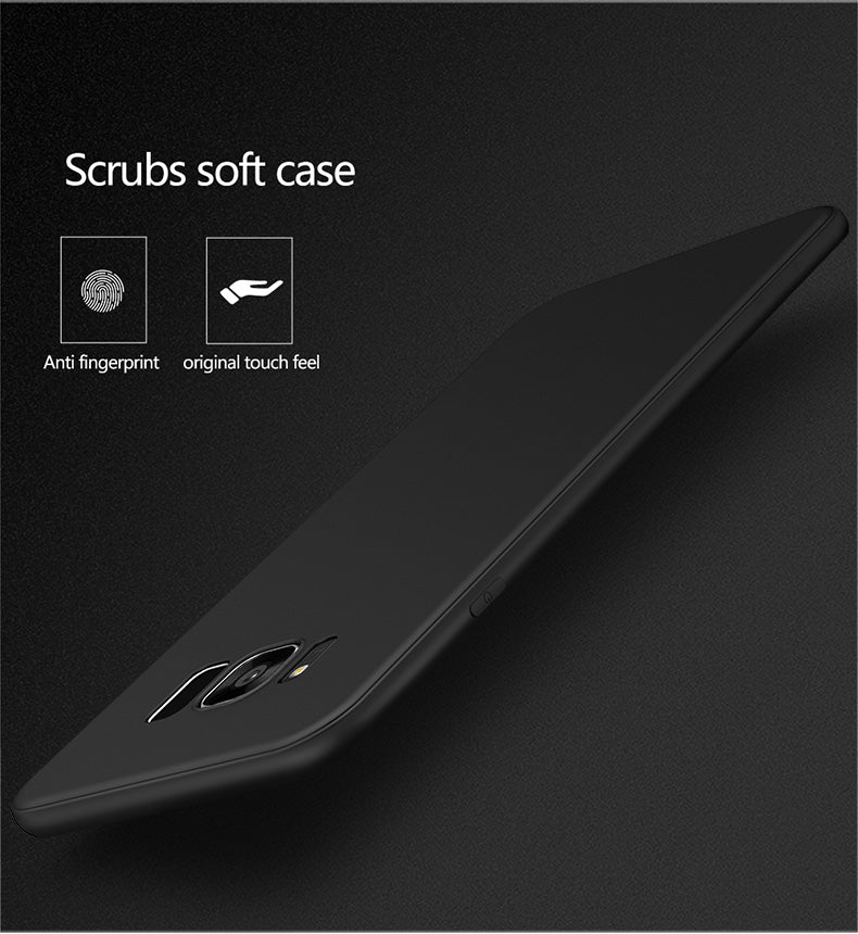 Samsung Galaxy S8 Plus Soft Silicone 0.3mm Slim Matte TPU Shockproof Slim Back Cover Case For Samsung Galaxy S8 Plus (Black)