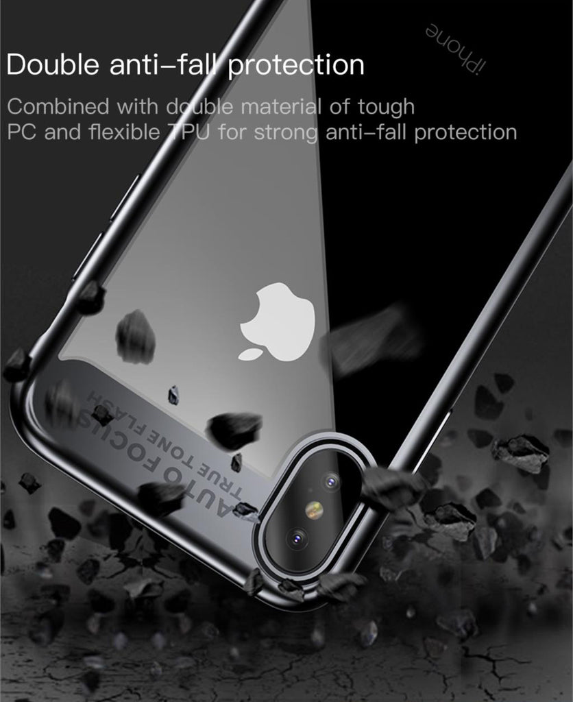 For iphone X (ten) - Ultra Thin Clear Shell 360 degree all side protection Case Cover For iphone X (ten)