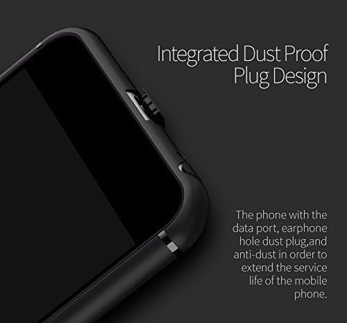 For OnePlus 5 / One Plus 1+5 "360 Degree" Sleek Matte Tpu Back Case Cover with Anti Dusts Plugs and Logo Cut For OnePlus 5 / One Plus 1+5 Black