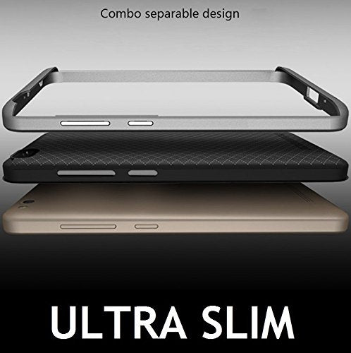 FOR REDMI 4A - PC Bumper & TPU Silicone Back Dual Layer Hybird Shockproof Back Cover Case For Xiaomi Redmi 4a