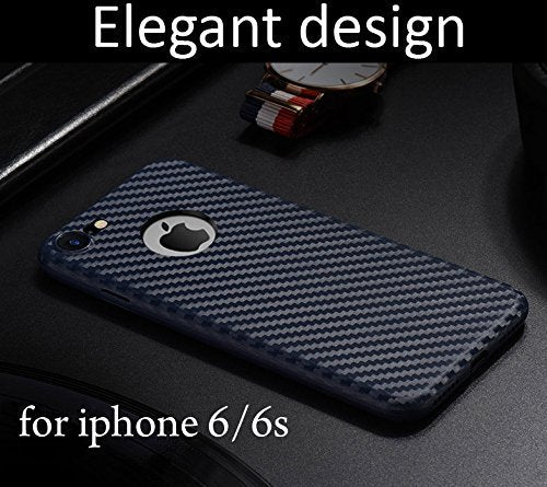 For iphone 6/6s Carbon Fiber TPU Back Case Cover For Apple iPhone 6 / iPhone 6S (4.7)