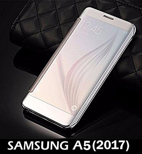 SAMSUNG GALAXY A5 2017 - New Luxury Smart Semi Clear View Mirror Flip Cover For SAMSUNG GALAXY A5 2017