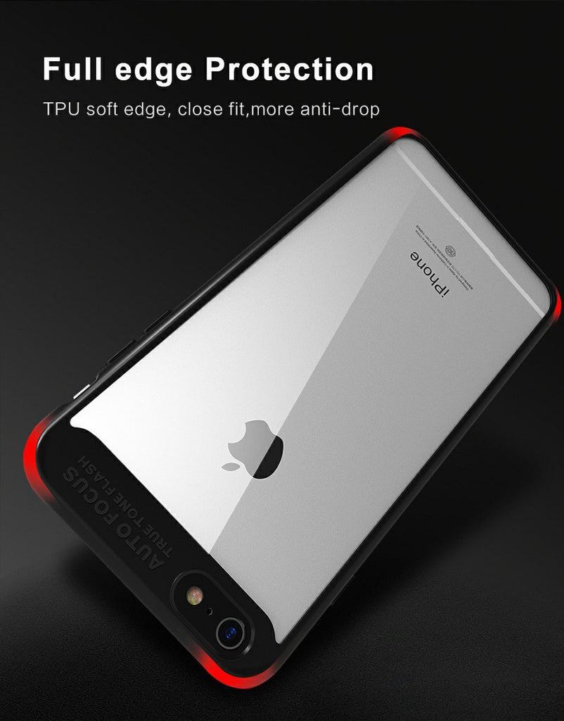 For iPhone 7 Cover Original Ultra Thin Clear Shell Transparent PC & TPU Silicone 360 degree all side protection Case Cover For iPhone 7