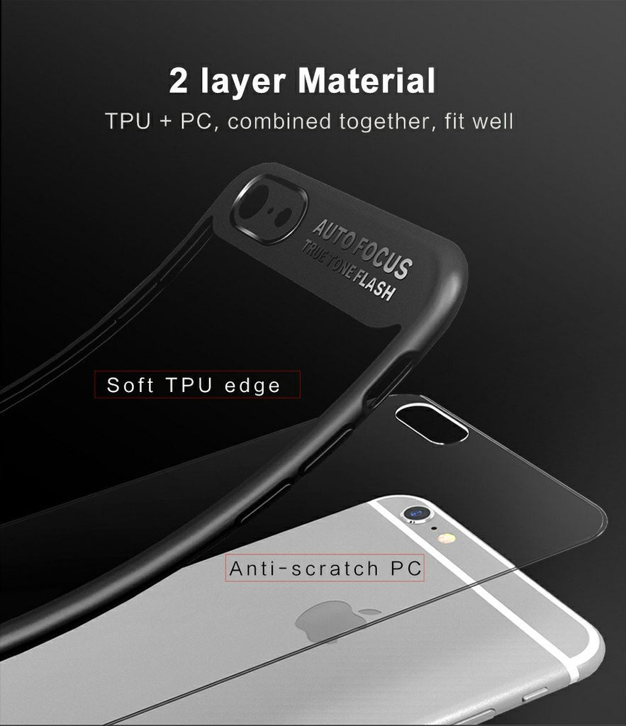 For iPhone 7 Cover Original Ultra Thin Clear Shell Transparent PC & TPU Silicone 360 degree all side protection Case Cover For iPhone 7