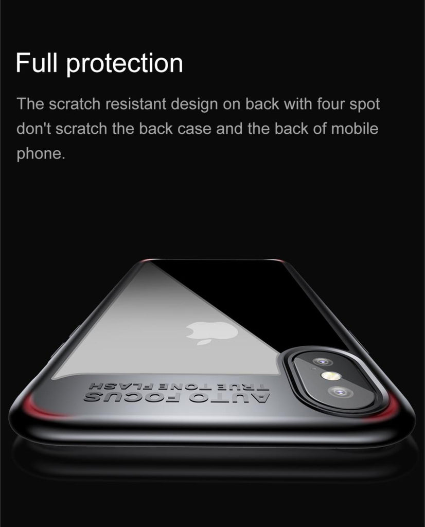 For iphone X (ten) - Ultra Thin Clear Shell 360 degree all side protection Case Cover For iphone X (ten)