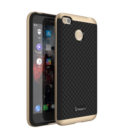 Luxury Ultra-Thin Ipaky Dual Layer Dotted Bumper Back Case Cover For Xiaomi  Mi Redmi