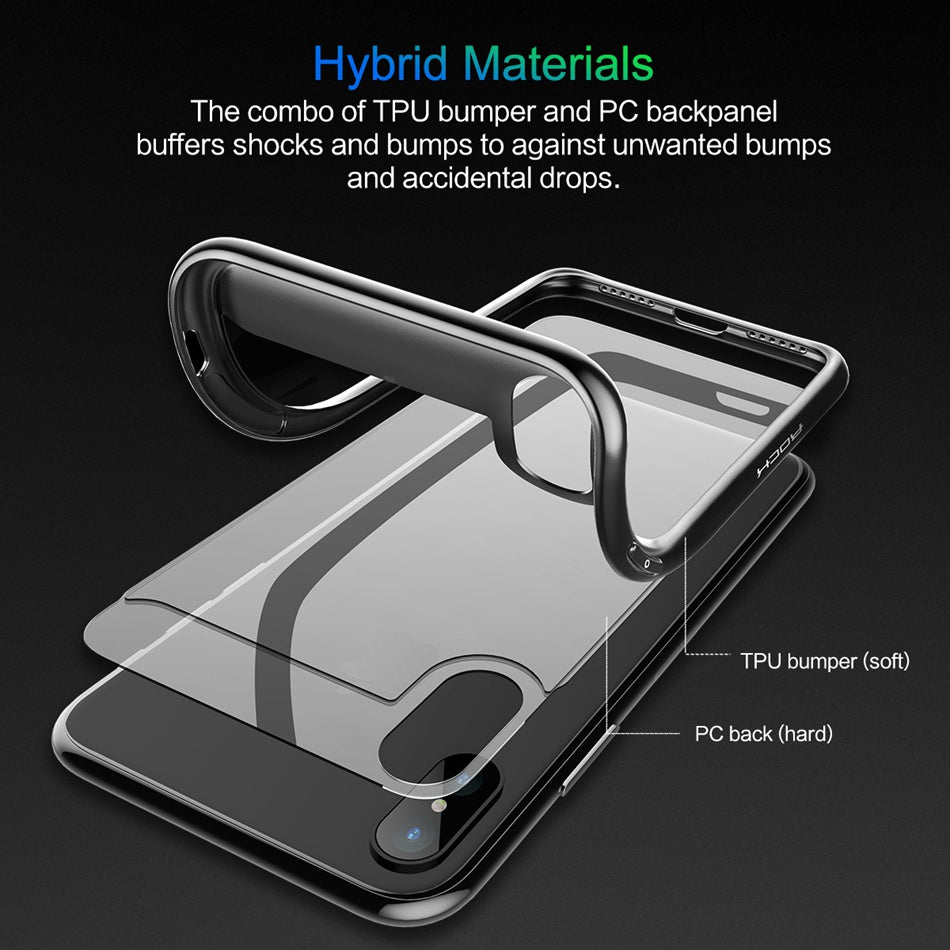 For iphone X (ten) - Ultra Thin Clear Shell 360 degree all side protection Case Cover For iphone X (ten)