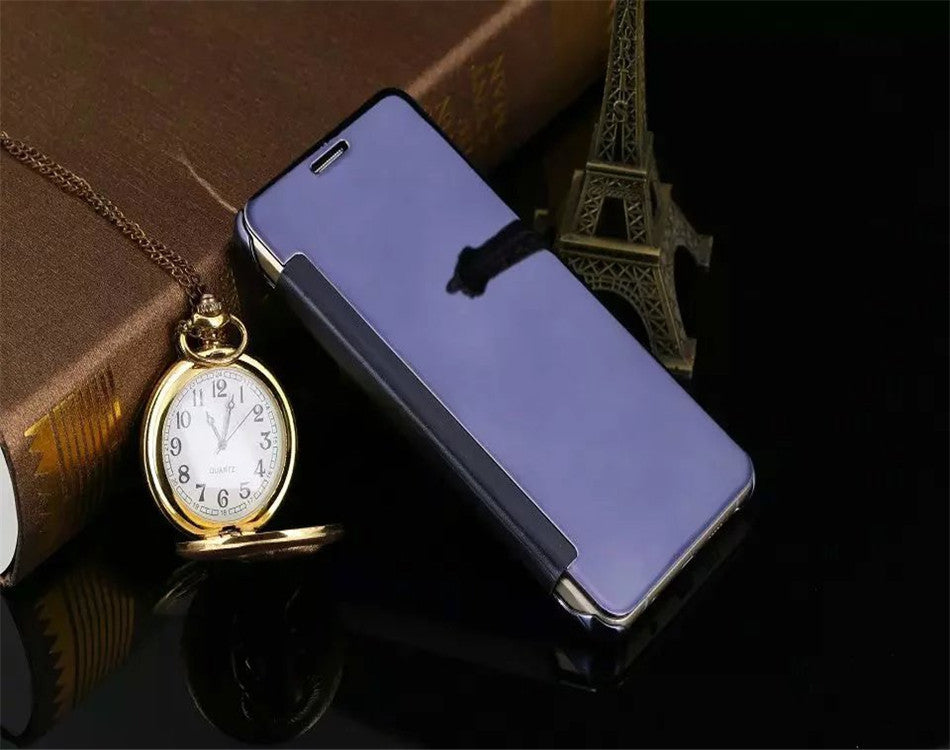 SAMSUNG GALAXY A5 2017 - New Luxury Smart Semi Clear View Mirror Flip Cover For SAMSUNG GALAXY A5 2017