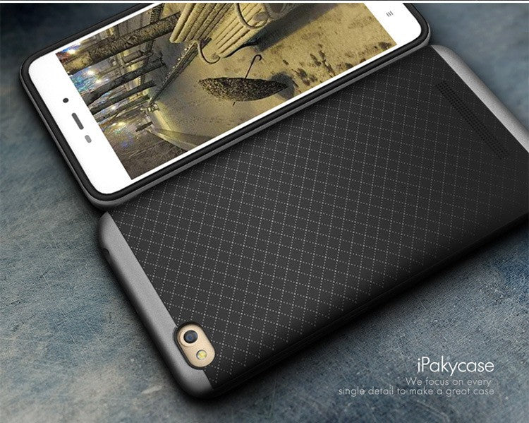 FOR REDMI 4A - PC Bumper & TPU Silicone Back Dual Layer Hybird Shockproof Back Cover Case For Xiaomi Redmi 4a