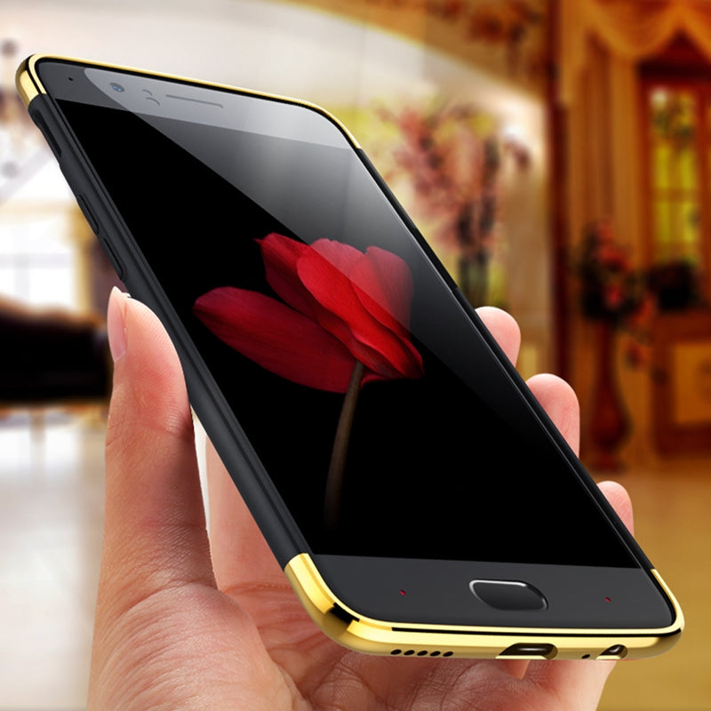 For OnePlus 5 / One Plus 1+5 Ultra Thin Matte Finished Smooth Touch Hybrid Electroplating 3 in 1 Back Cover for OnePlus 5 / One Plus 1+5