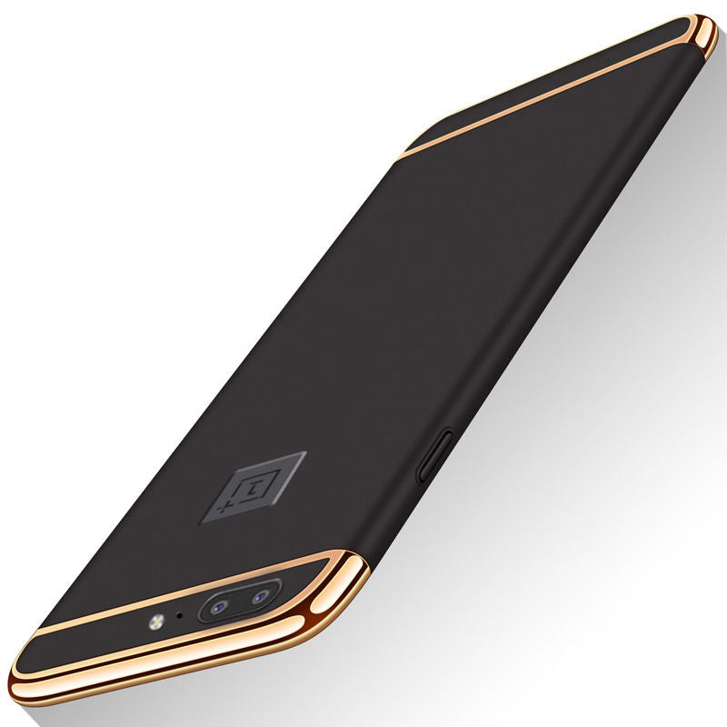 For OnePlus 5 / One Plus 1+5 Ultra Thin Matte Finished Smooth Touch Hybrid Electroplating 3 in 1 Back Cover for OnePlus 5 / One Plus 1+5