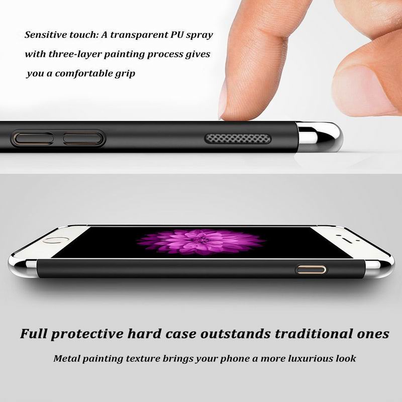 For OnePlus 5 / One Plus 1+5 Ultra Thin Matte Finished Smooth Touch Hybrid Electroplating 3 in 1 Back Cover for OnePlus 5 / One Plus 1+5