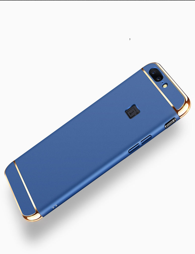 For OnePlus 5 / One Plus 1+5 Ultra Thin Matte Finished Smooth Touch Hybrid Electroplating 3 in 1 Back Cover for OnePlus 5 / One Plus 1+5