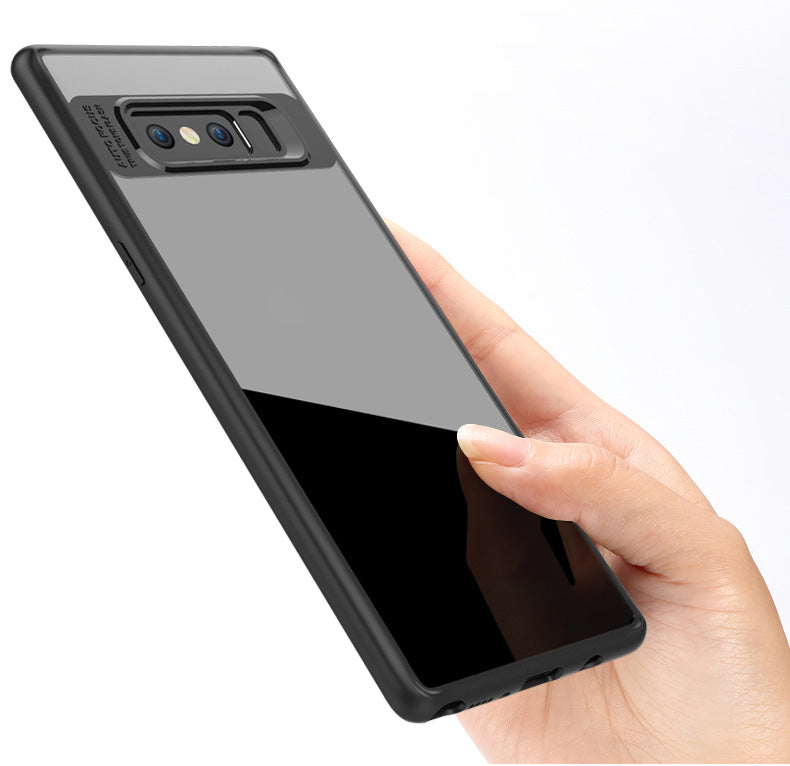 Samsung Galaxy Note 8 Cover Original Mingdum Series Ultra Thin Clear Shell Transparent PC & TPU Silicone 360 degree all side protection Case Cover For Samsung Galaxy Note 8