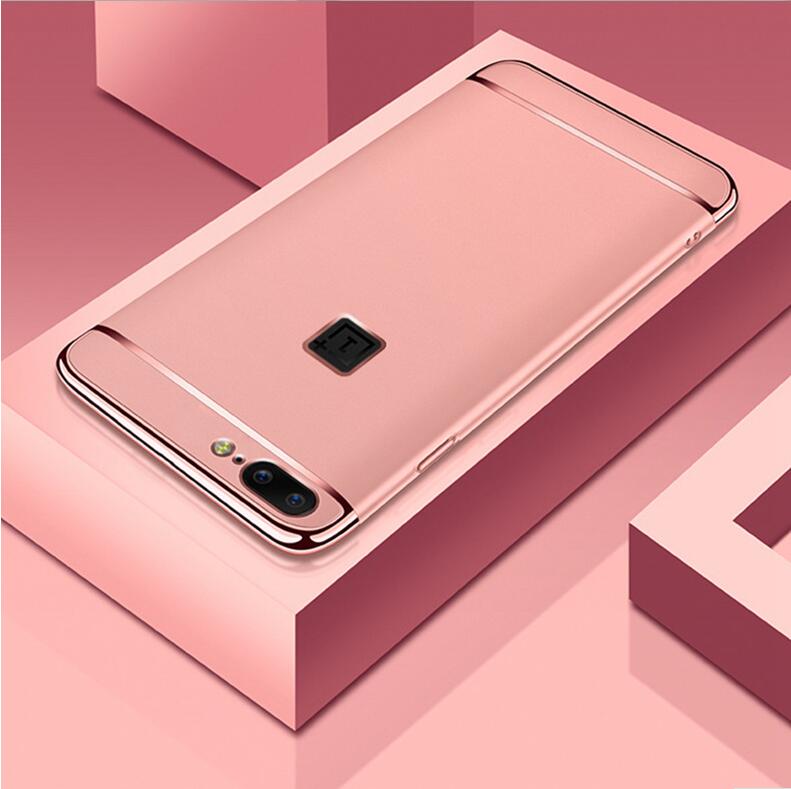 For OnePlus 5 / One Plus 1+5 Ultra Thin Matte Finished Smooth Touch Hybrid Electroplating 3 in 1 Back Cover for OnePlus 5 / One Plus 1+5