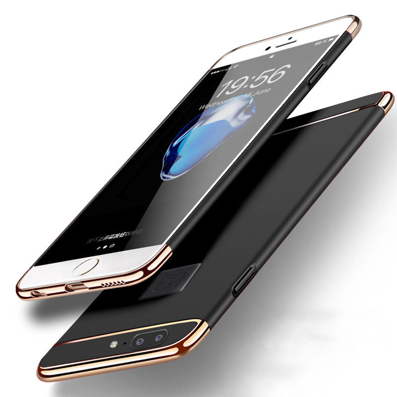 For OnePlus 5 / One Plus 1+5 Ultra Thin Matte Finished Smooth Touch Hybrid Electroplating 3 in 1 Back Cover for OnePlus 5 / One Plus 1+5