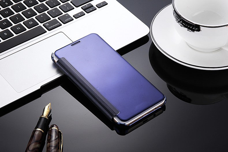 Oppo F1s - New Luxury Smart Semi Clear View Mirror Flip Cover For Oppo F1 S