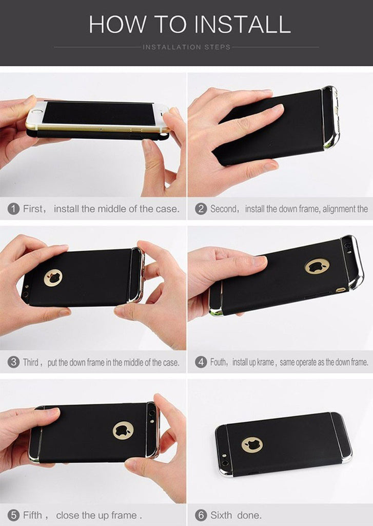 For OnePlus 5 / One Plus 1+5 Ultra Thin Matte Finished Smooth Touch Hybrid Electroplating 3 in 1 Back Cover for OnePlus 5 / One Plus 1+5