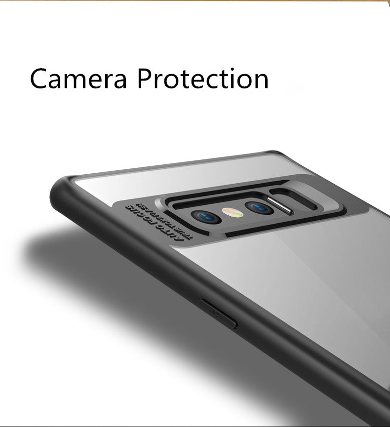 Samsung Galaxy Note 8 Cover Original Mingdum Series Ultra Thin Clear Shell Transparent PC & TPU Silicone 360 degree all side protection Case Cover For Samsung Galaxy Note 8