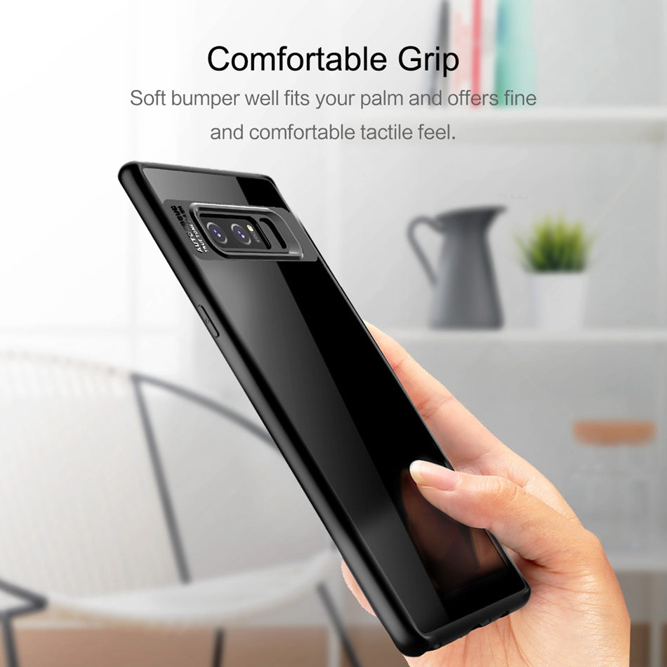 Samsung Galaxy Note 8 Cover Original Mingdum Series Ultra Thin Clear Shell Transparent PC & TPU Silicone 360 degree all side protection Case Cover For Samsung Galaxy Note 8