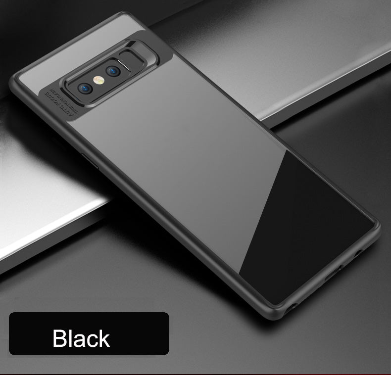Samsung Galaxy Note 8 Cover Original Mingdum Series Ultra Thin Clear Shell Transparent PC & TPU Silicone 360 degree all side protection Case Cover For Samsung Galaxy Note 8