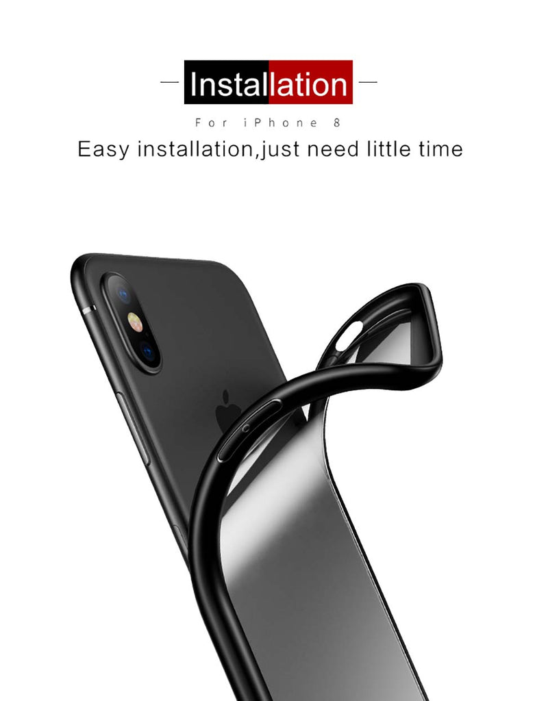 For iphone X (ten) - Ultra Thin Clear Shell 360 degree all side protection Case Cover For iphone X (ten)