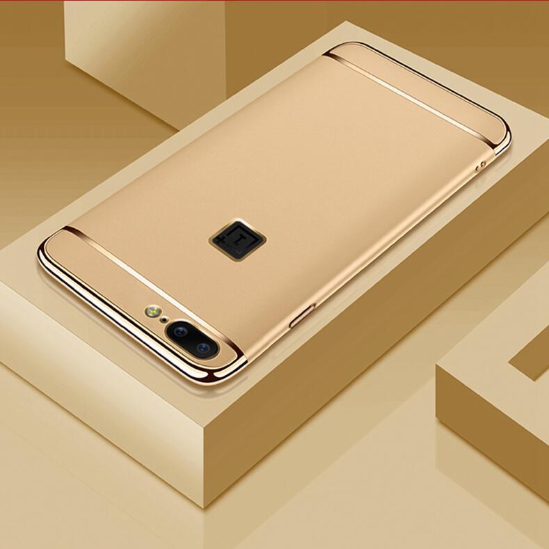 For OnePlus 5 / One Plus 1+5 Ultra Thin Matte Finished Smooth Touch Hybrid Electroplating 3 in 1 Back Cover for OnePlus 5 / One Plus 1+5