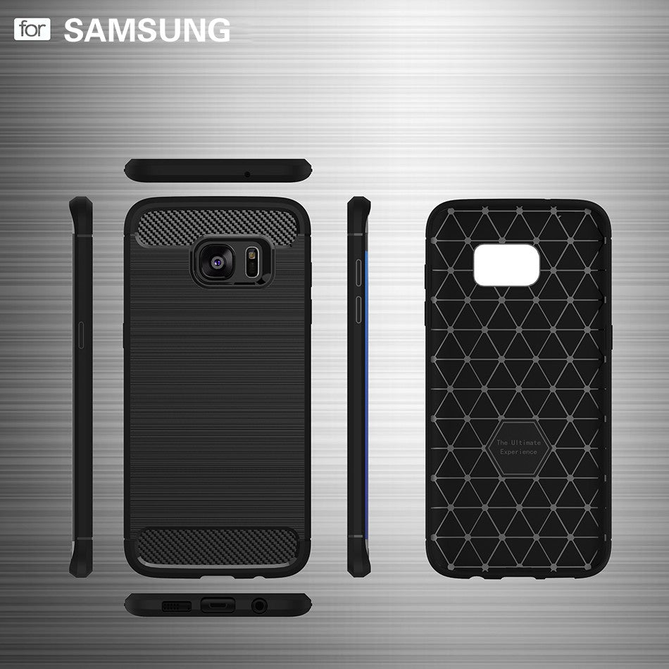 Samsung S7 Edge prime Rugged Brushed Armor Shock Proof Back Cover Case For Samsung S7 Edge
