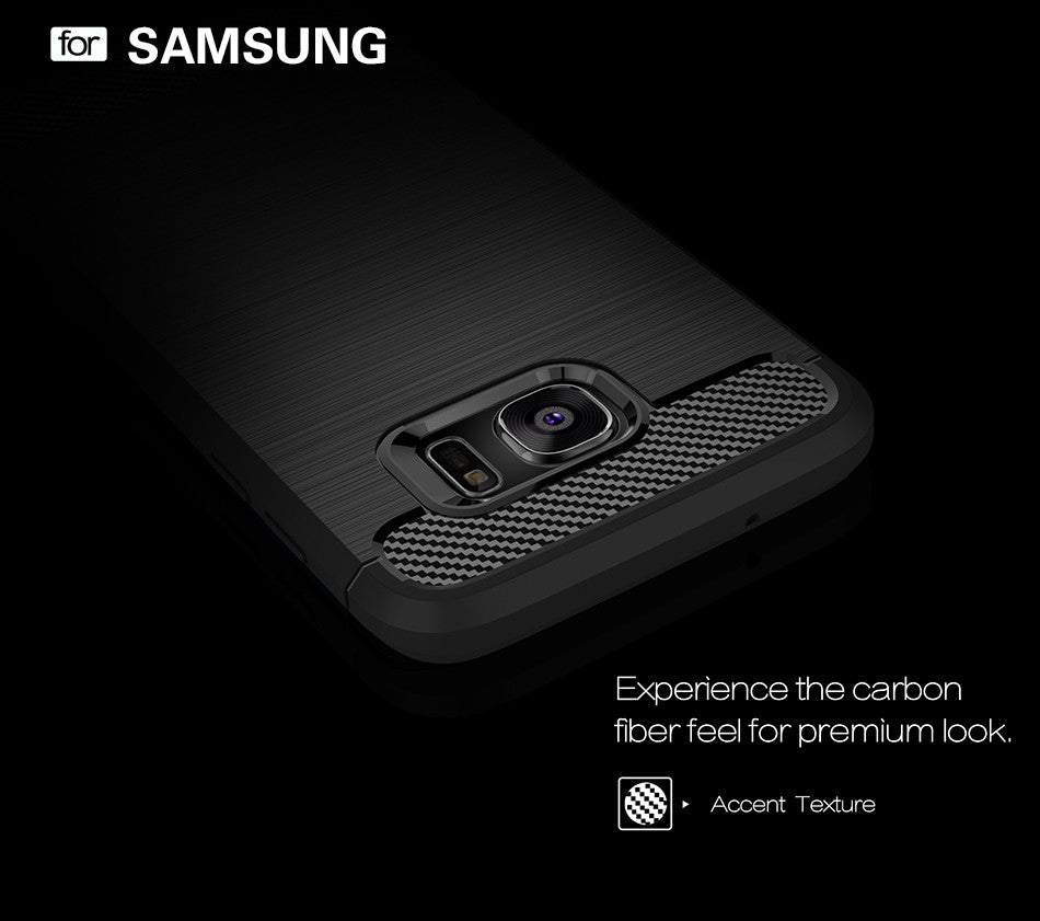 Samsung S7 Edge prime Rugged Brushed Armor Shock Proof Back Cover Case For Samsung S7 Edge