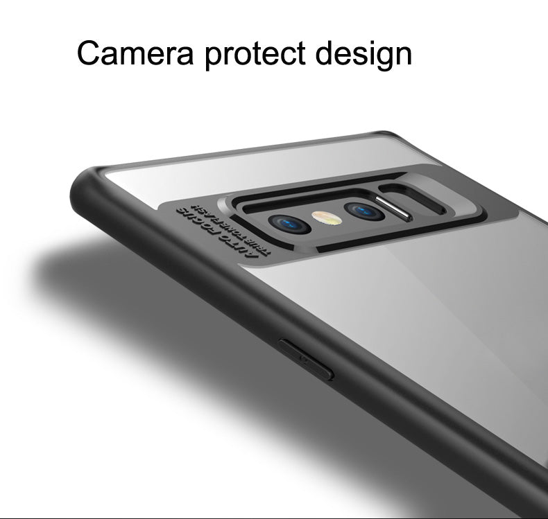 Samsung Galaxy Note 8 Cover Original Mingdum Series Ultra Thin Clear Shell Transparent PC & TPU Silicone 360 degree all side protection Case Cover For Samsung Galaxy Note 8