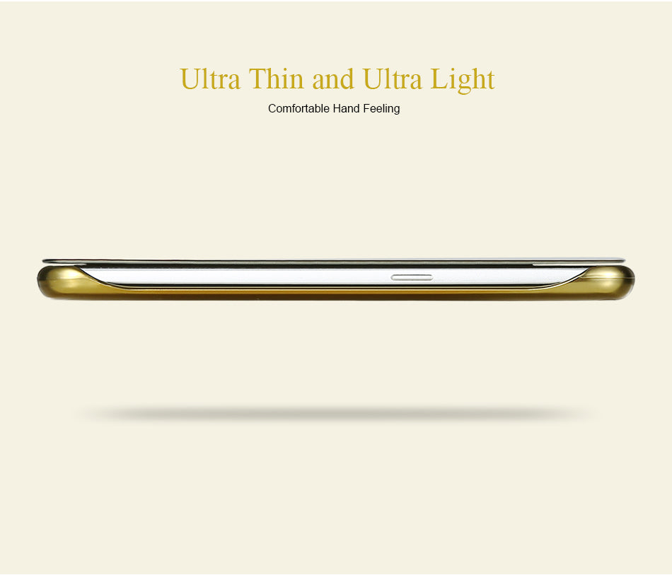 New Luxury Smart Semi Clear View Mirror Flip Cover For Samsung Galaxy S8 and Samsung Galaxy S8 Plus