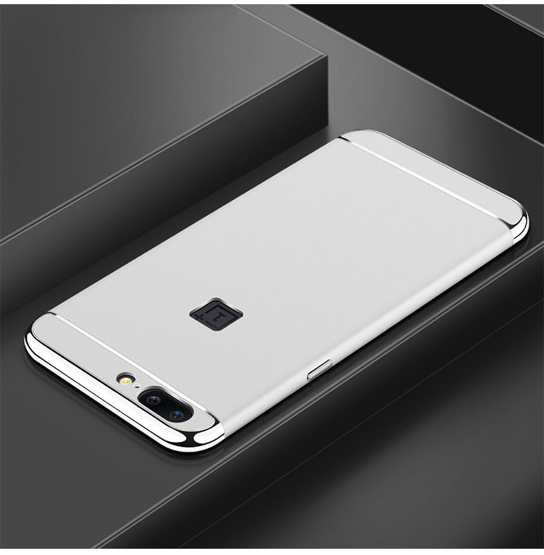 For OnePlus 5 / One Plus 1+5 Ultra Thin Matte Finished Smooth Touch Hybrid Electroplating 3 in 1 Back Cover for OnePlus 5 / One Plus 1+5