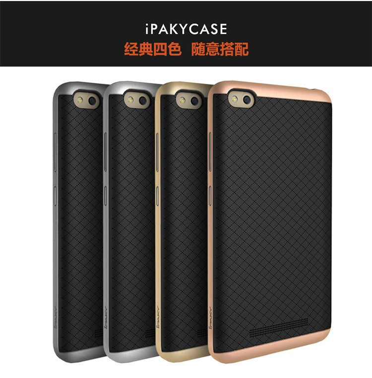 FOR REDMI 4A - PC Bumper & TPU Silicone Back Dual Layer Hybird Shockproof Back Cover Case For Xiaomi Redmi 4a