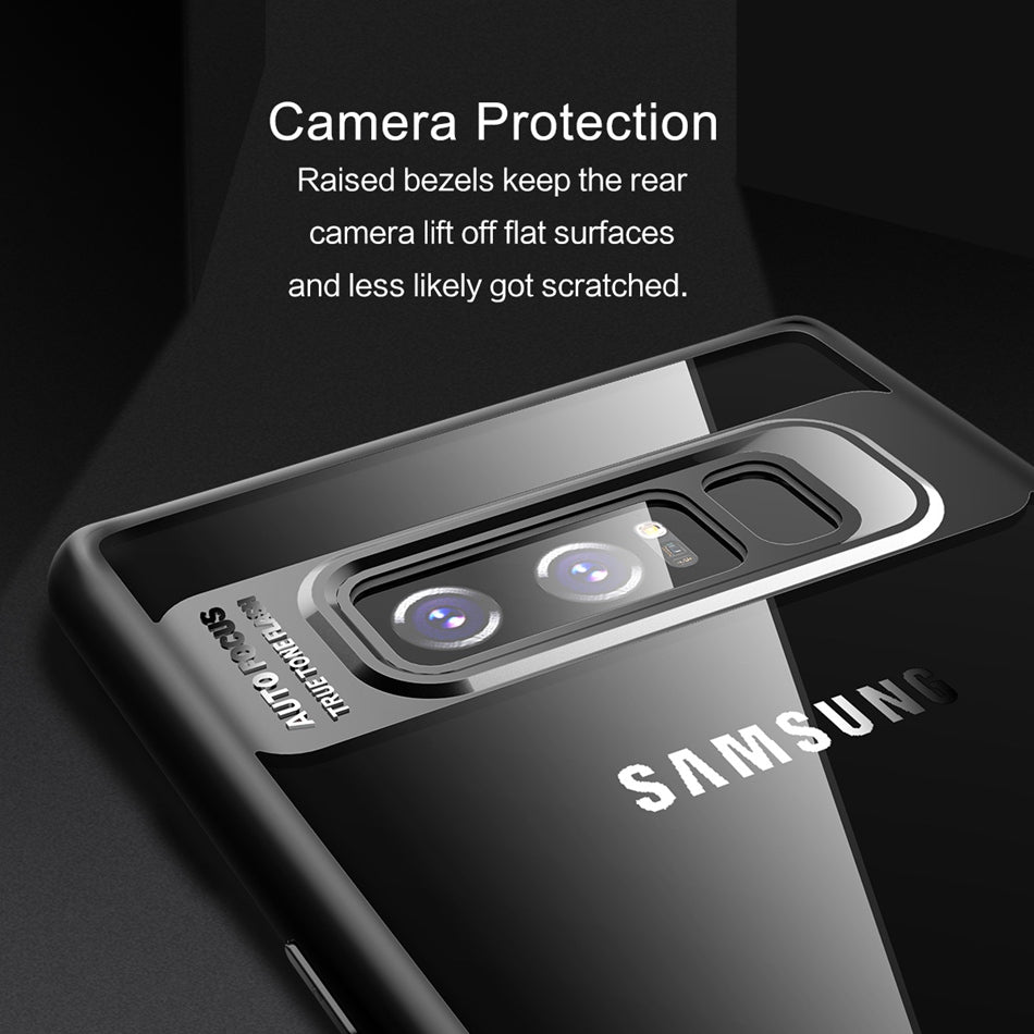 Samsung Galaxy Note 8 Cover Original Mingdum Series Ultra Thin Clear Shell Transparent PC & TPU Silicone 360 degree all side protection Case Cover For Samsung Galaxy Note 8