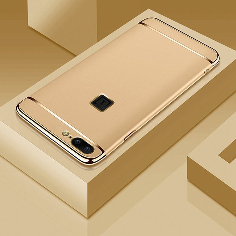 For OnePlus 5 / One Plus 1+5 Ultra Thin Matte Finished Smooth Touch Hybrid Electroplating 3 in 1 Back Cover for OnePlus 5 / One Plus 1+5