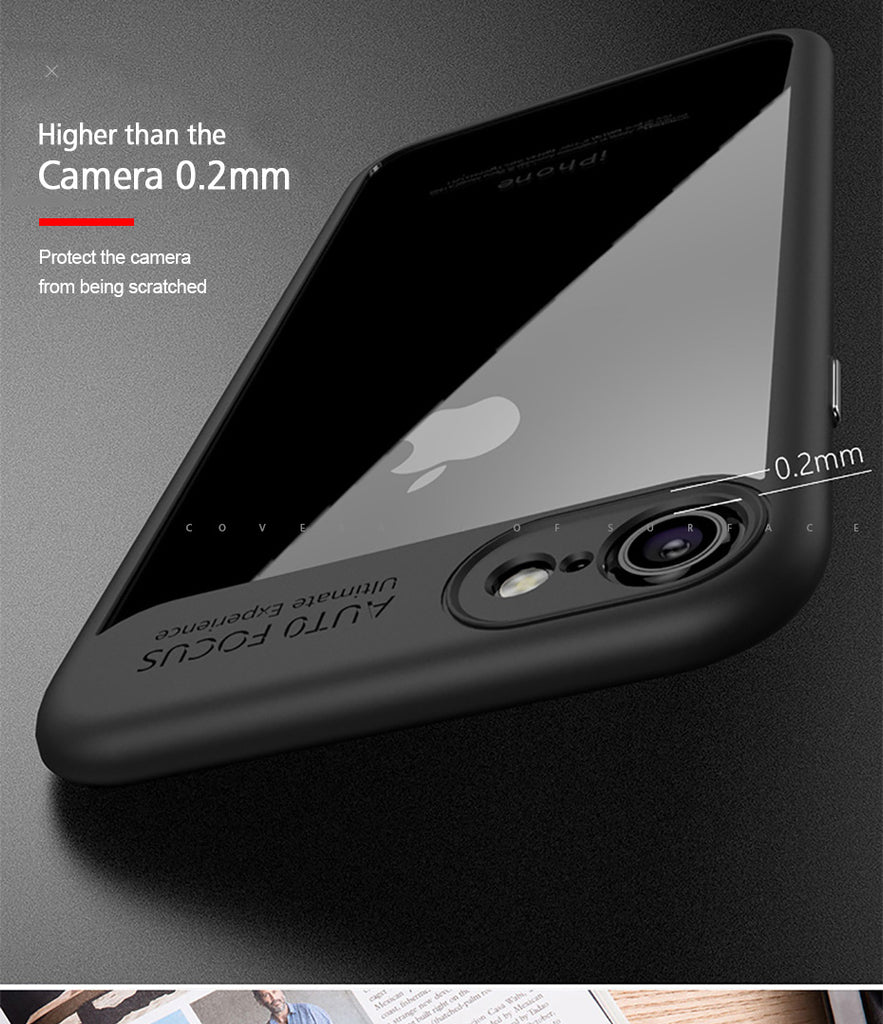 For iPhone 7 Cover Original Ultra Thin Clear Shell Transparent PC & TPU Silicone 360 degree all side protection Case Cover For iPhone 7