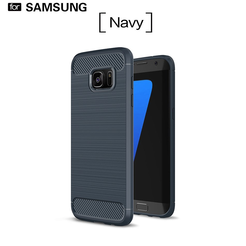 Samsung S7 Edge prime Rugged Brushed Armor Shock Proof Back Cover Case For Samsung S7 Edge