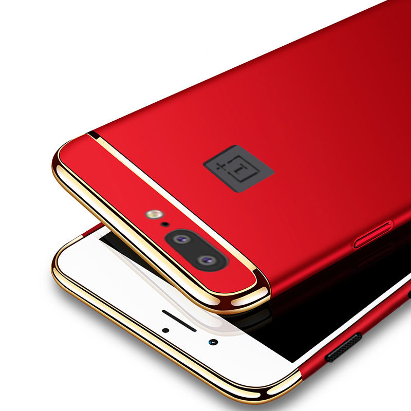 For OnePlus 5 / One Plus 1+5 Ultra Thin Matte Finished Smooth Touch Hybrid Electroplating 3 in 1 Back Cover for OnePlus 5 / One Plus 1+5