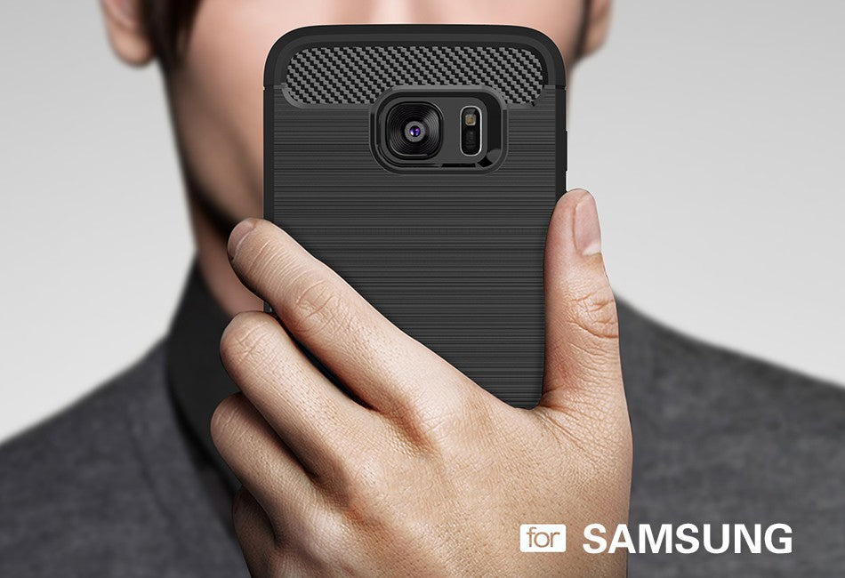 Samsung S7 Edge prime Rugged Brushed Armor Shock Proof Back Cover Case For Samsung S7 Edge