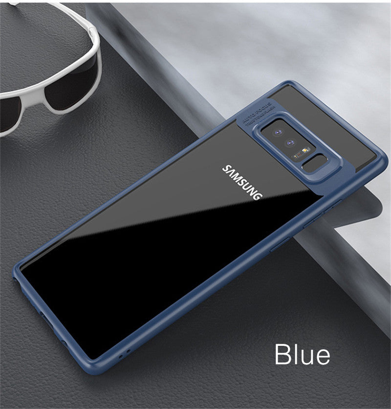 Samsung Galaxy Note 8 Cover Original Mingdum Series Ultra Thin Clear Shell Transparent PC & TPU Silicone 360 degree all side protection Case Cover For Samsung Galaxy Note 8