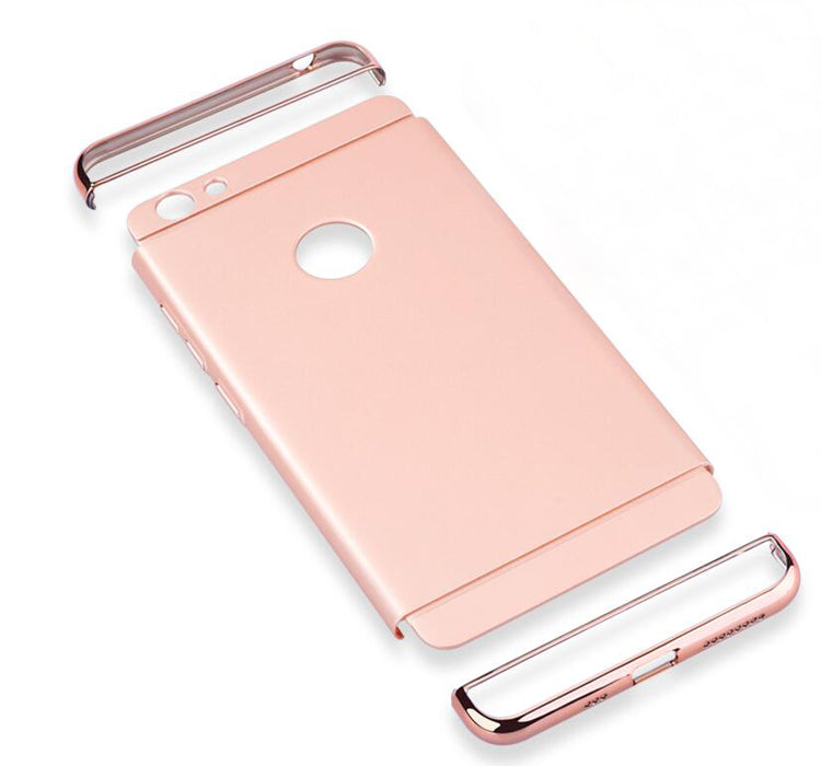 For OnePlus 5 / One Plus 1+5 Ultra Thin Matte Finished Smooth Touch Hybrid Electroplating 3 in 1 Back Cover for OnePlus 5 / One Plus 1+5