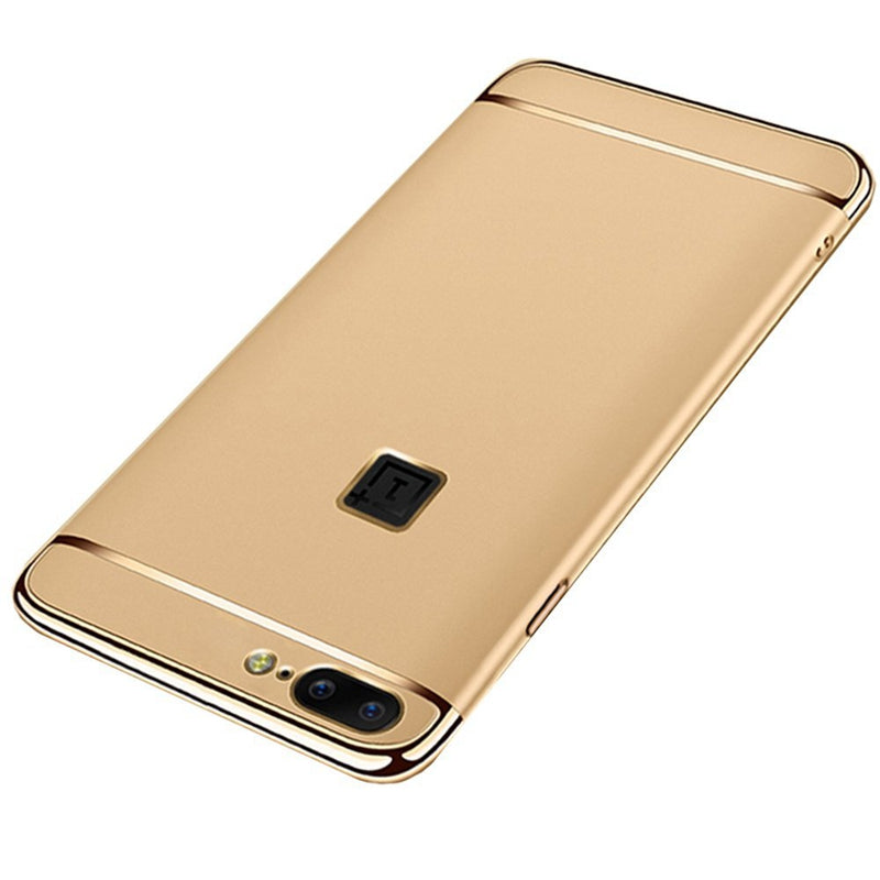 For OnePlus 5 / One Plus 1+5 Ultra Thin Matte Finished Smooth Touch Hybrid Electroplating 3 in 1 Back Cover for OnePlus 5 / One Plus 1+5