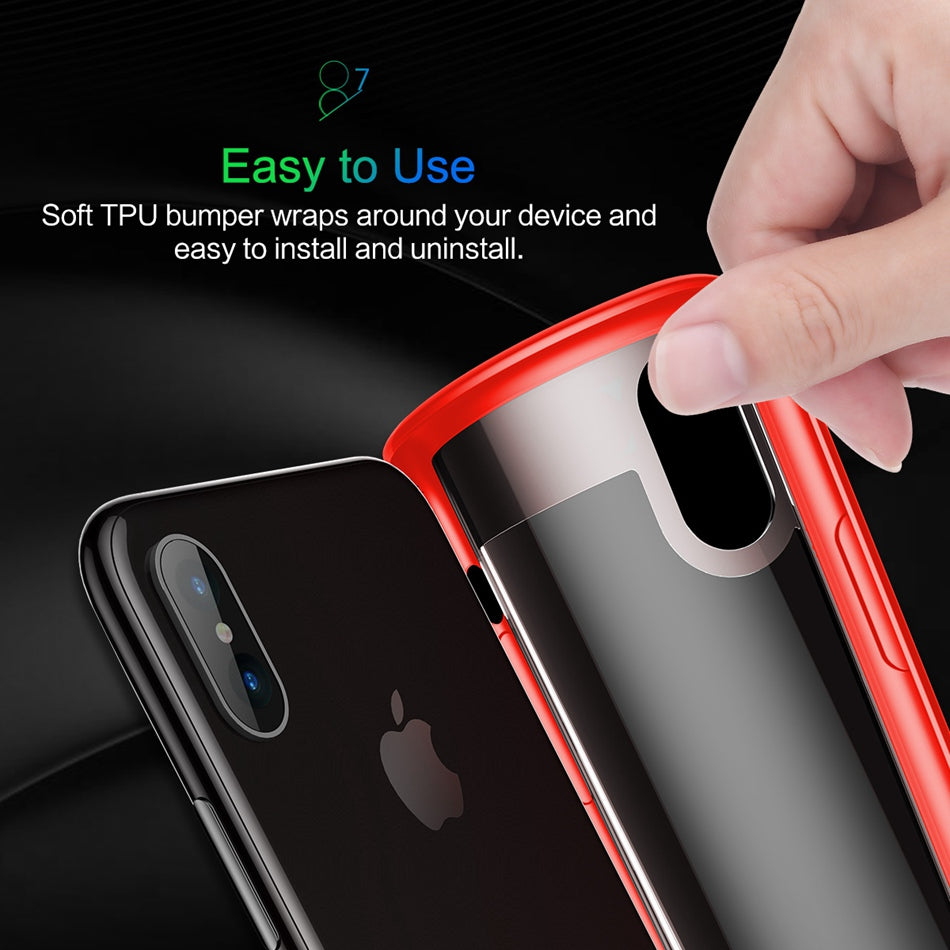 For iphone X (ten) - Ultra Thin Clear Shell 360 degree all side protection Case Cover For iphone X (ten)