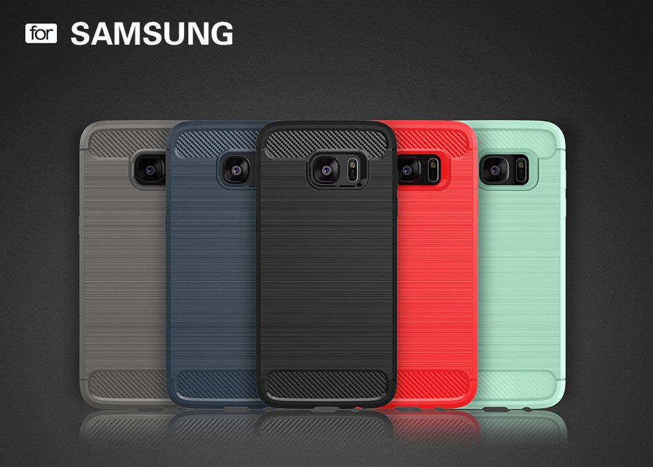 Samsung S7 Edge prime Rugged Brushed Armor Shock Proof Back Cover Case For Samsung S7 Edge