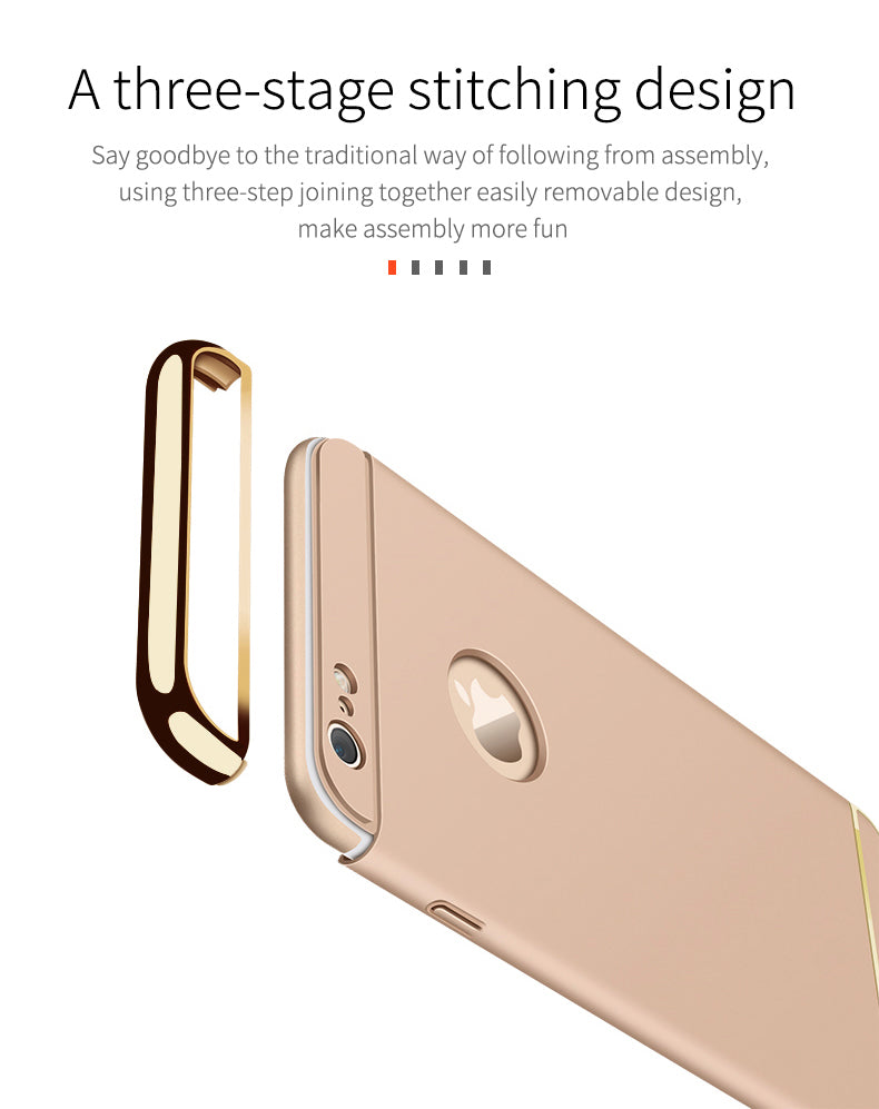 For iphone 5/ 5S/ SE - 3-in-1 SHOCKPROOF Dual Layer Thin Back Cover Case For iphone 5 / 5S / SE