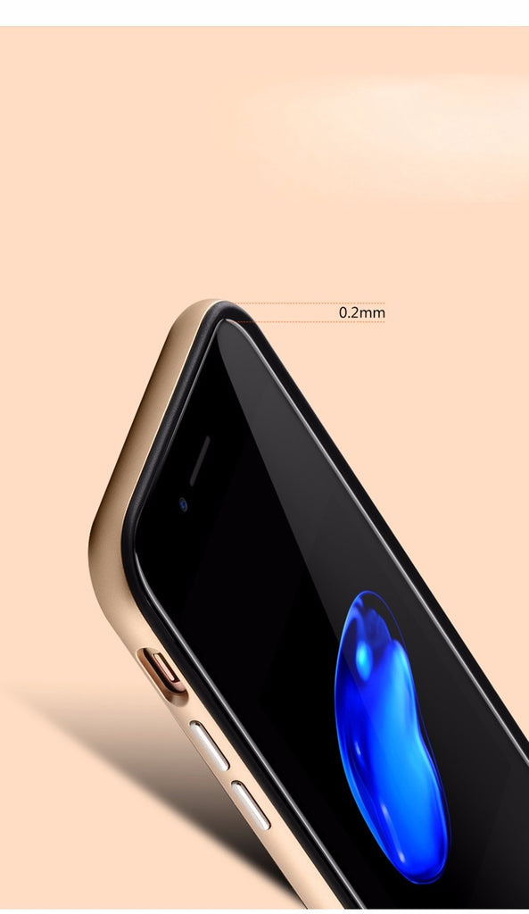 For iphone 7 (4.7) Coated Black Carbon Fibre Pattern Non-slip Back Case Cover for iPhone 7 (4.7 inch)