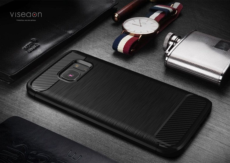 Samsung S7 Edge prime Rugged Brushed Armor Shock Proof Back Cover Case For Samsung S7 Edge