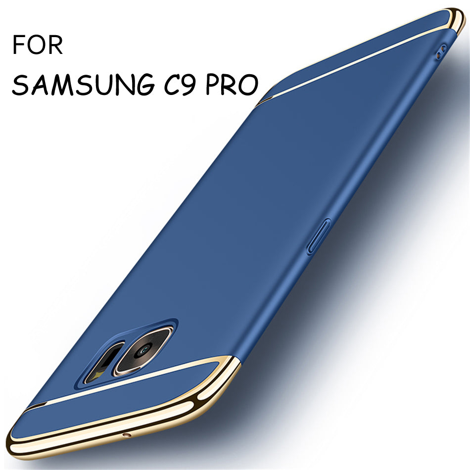 Samsung C9 Pro Ultra Thin Matte Finished Smooth Touch Hybrid Electroplating 3 in 1 Back Cover for Samsung C9 Pro